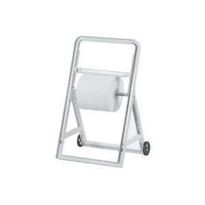 CAVALLETTO PORTABOBINA IN PLASTICA CON RUOTE
